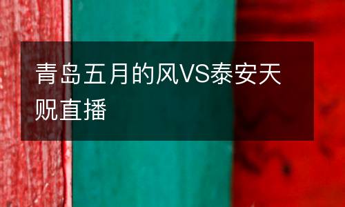 青島五月的風VS泰安天貺直播